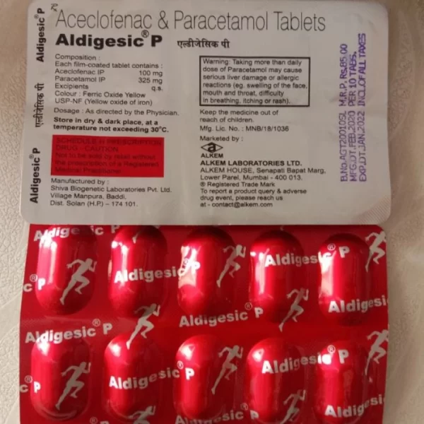 Aldigesic P Tablet Uses in Hindi – जानिए एल्डिजेसिक पी टैबलेट के उपयोग और साइड इफेक्ट्स