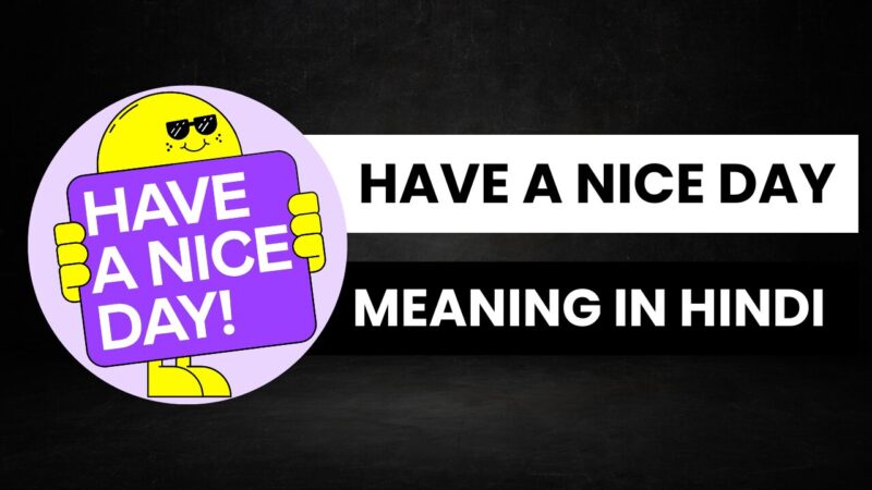 Have a nice day meaning in Hindi